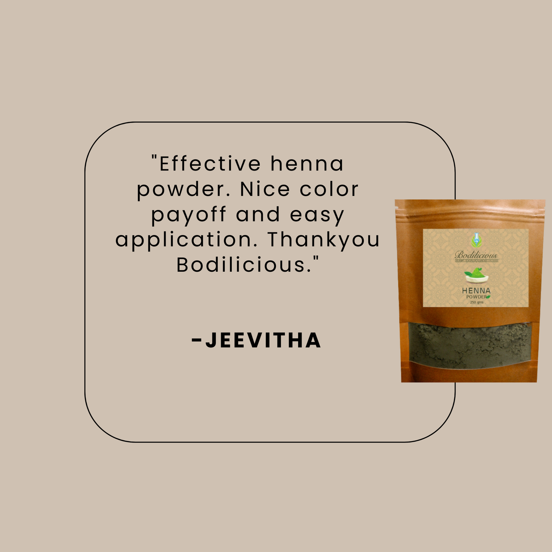 Bodilicious's Henna Hair Powder | Prevents Dandruff | Promotes Faster Hair Growth