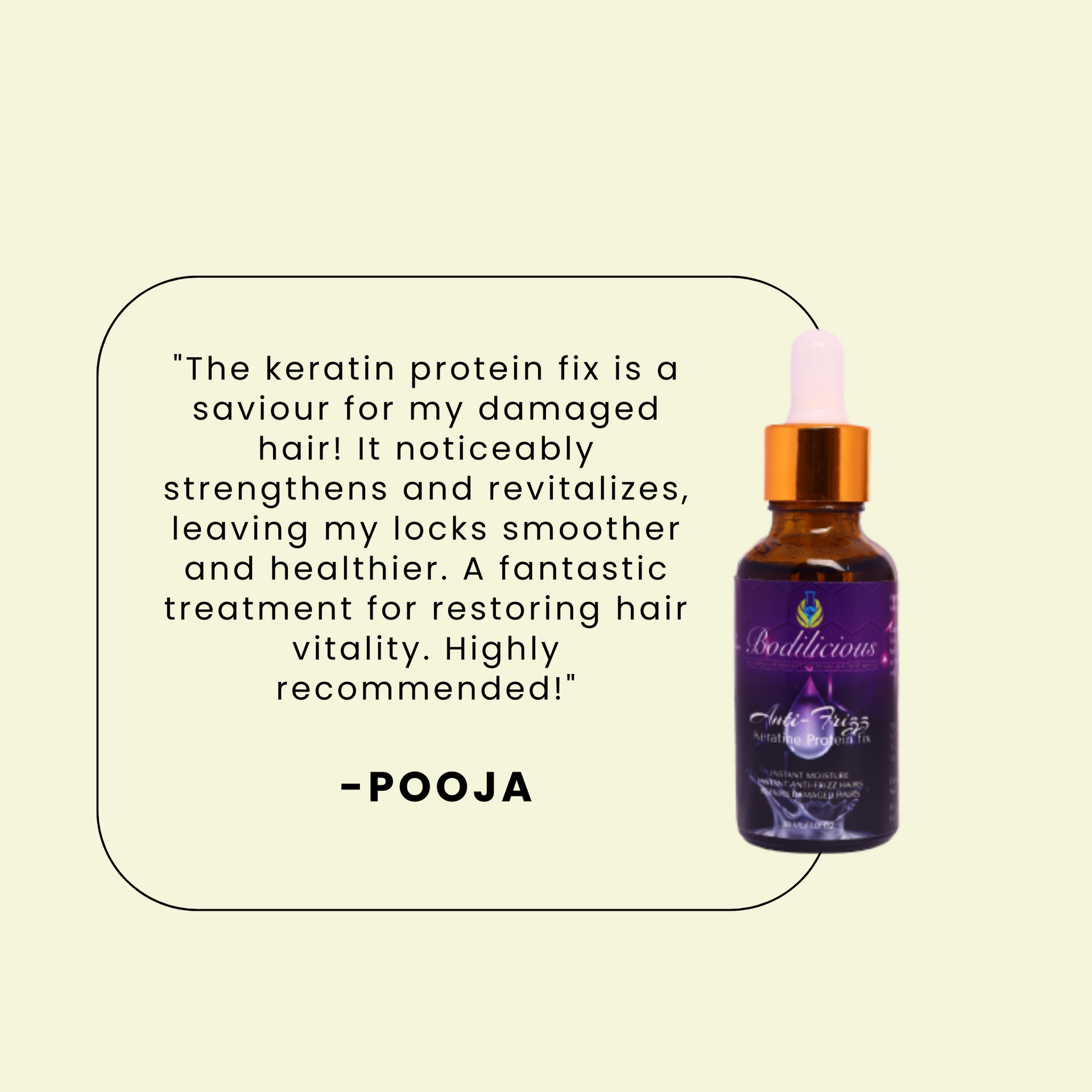 Keratine protein fix for damaged hair