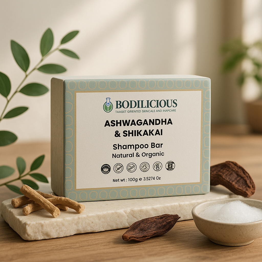Ashvagandha shikkakai shampoo bar