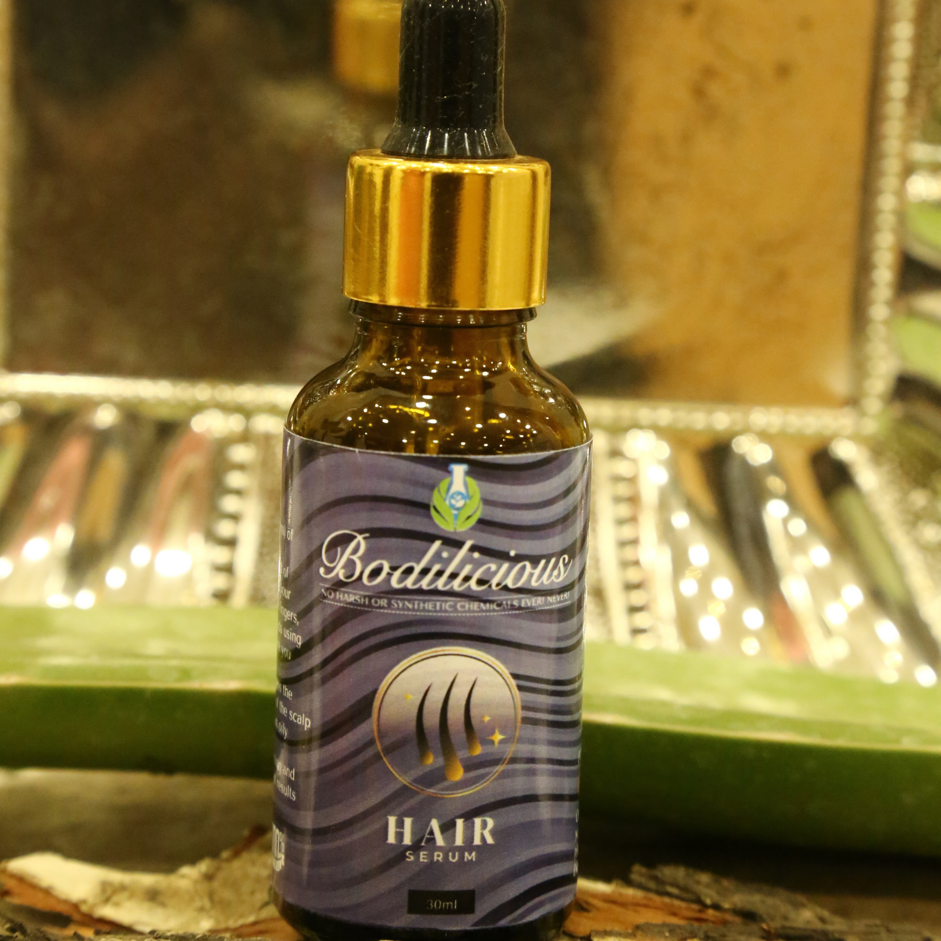 Bodilicious's Hair Serum | Controls Hair Frizz | Nourishes The Hair without Making It Greasy