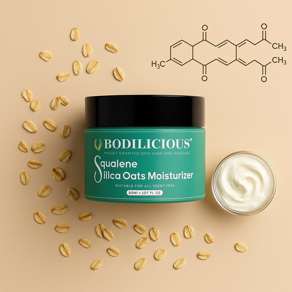 Squalene silica oats moisturizer