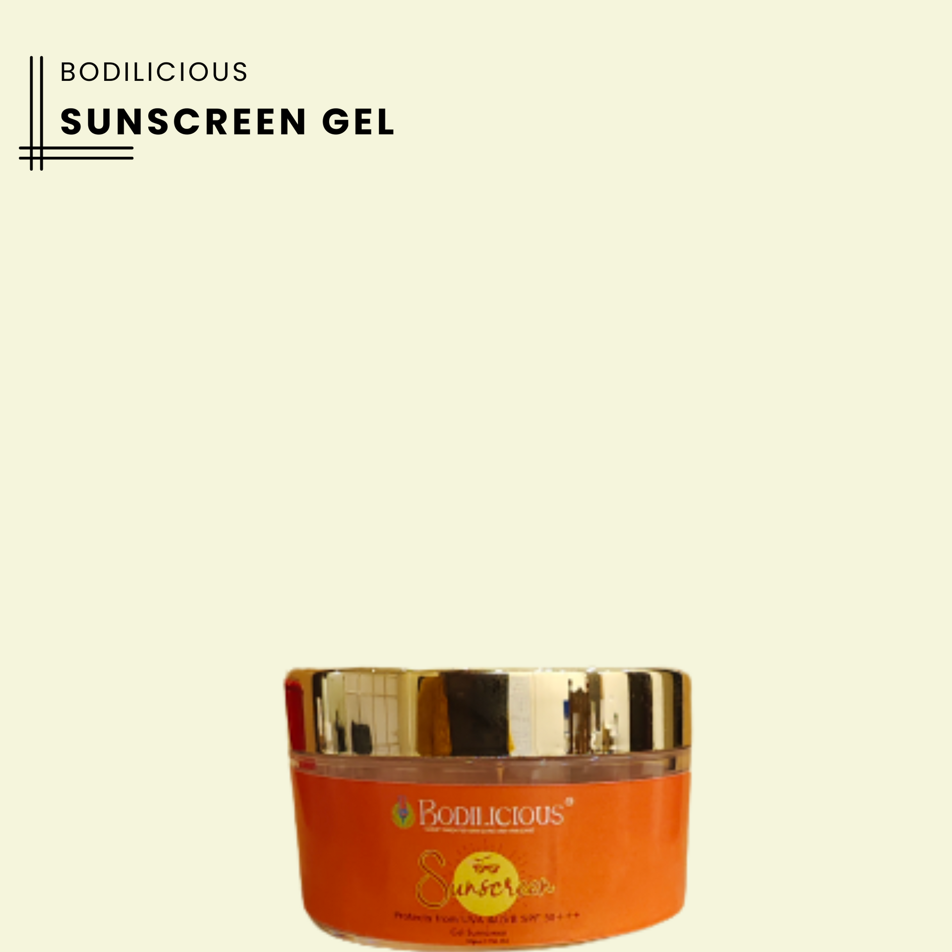UV Protection Sunscreen gel