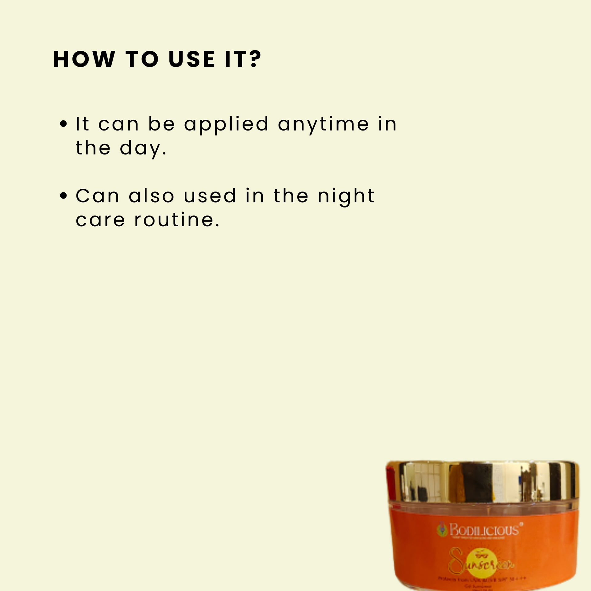 UV Protection Sunscreen gel