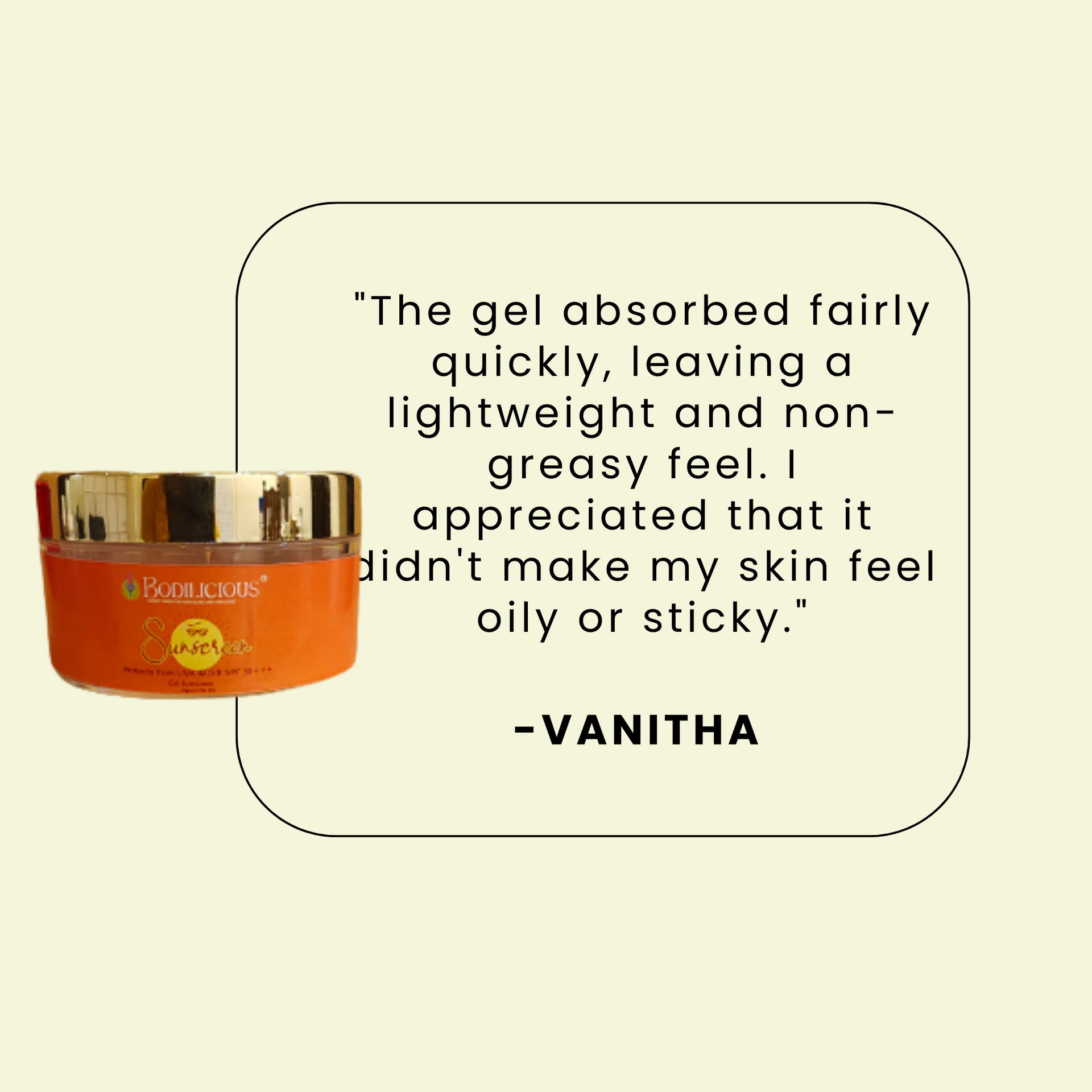 UV Protection Sunscreen gel