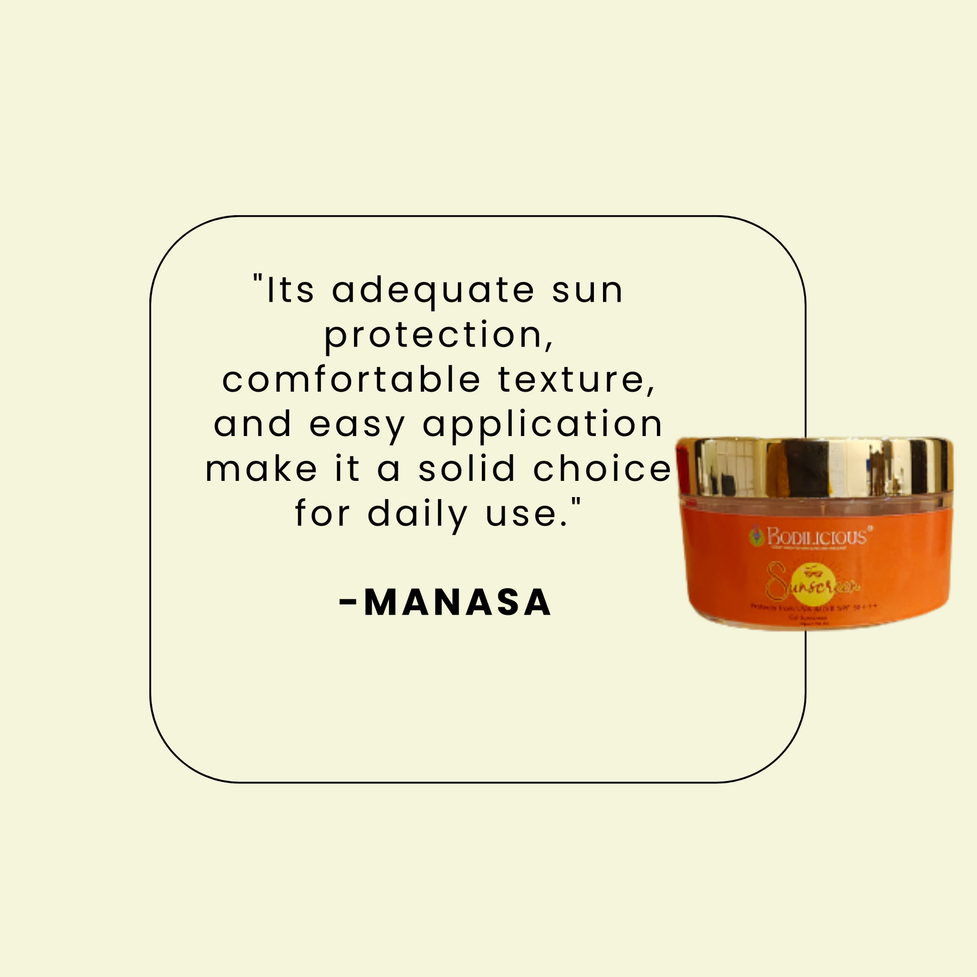 UV Protection Sunscreen gel