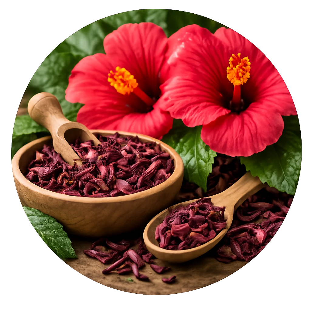 Red Hibiscus flower