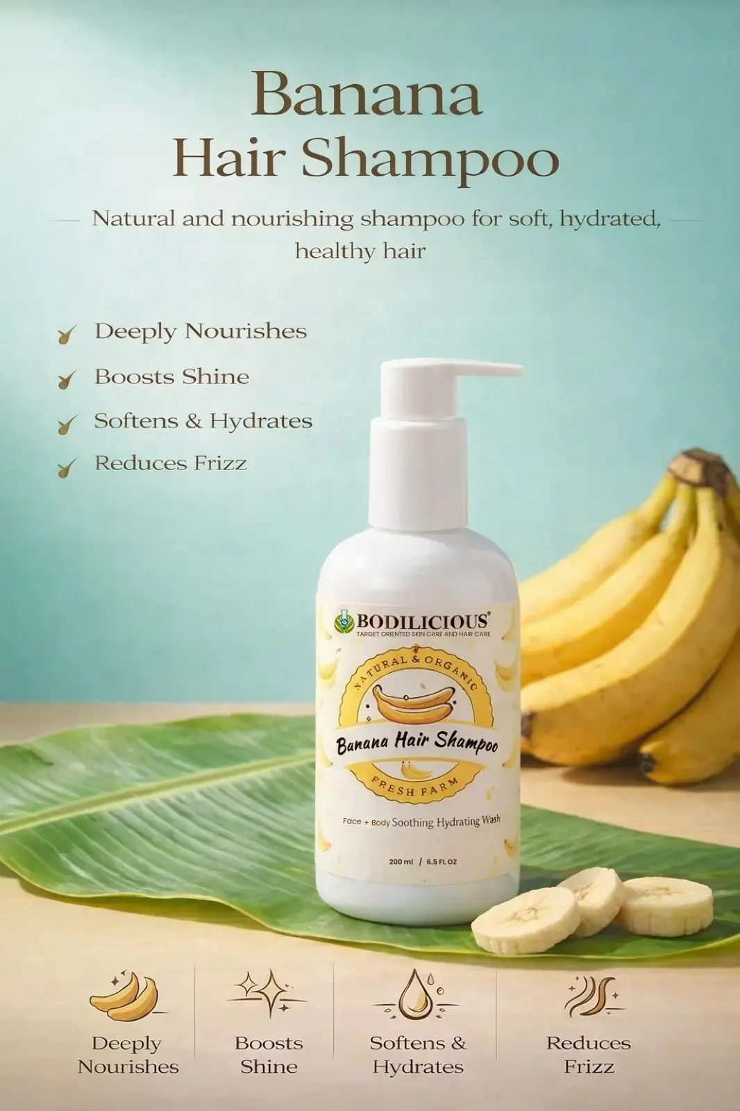 Bodilicious Banana Shampoo thumbnail 2