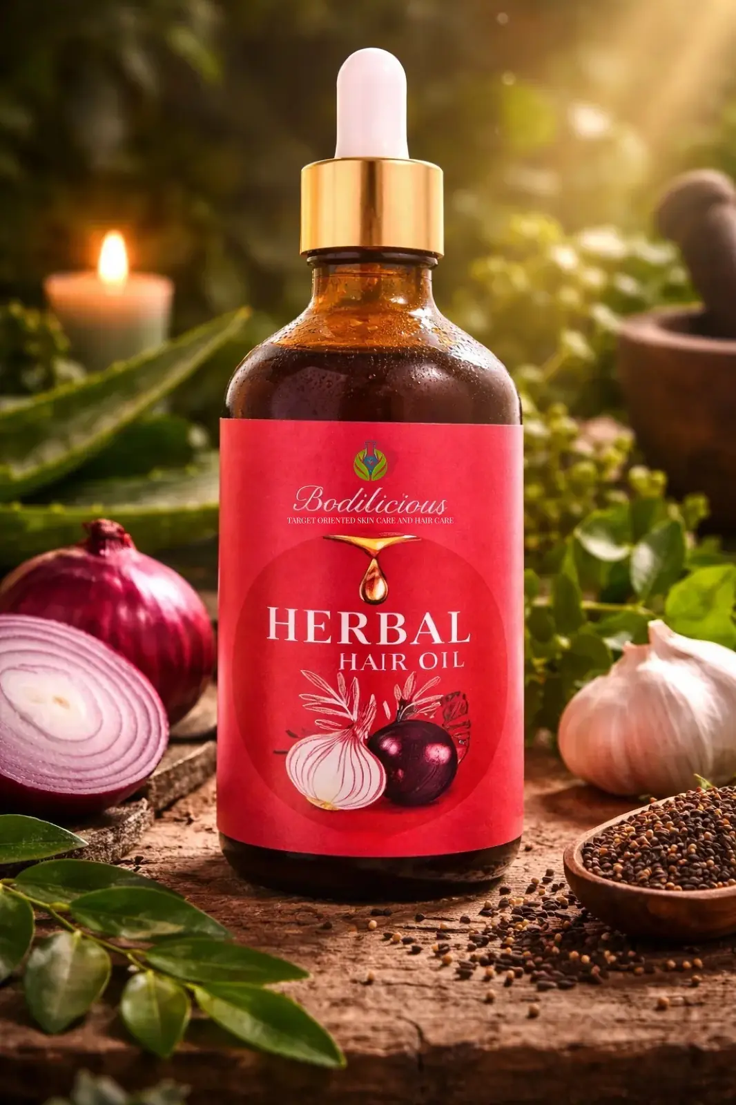 Bodilicious Organic Herbal Hair Oil
