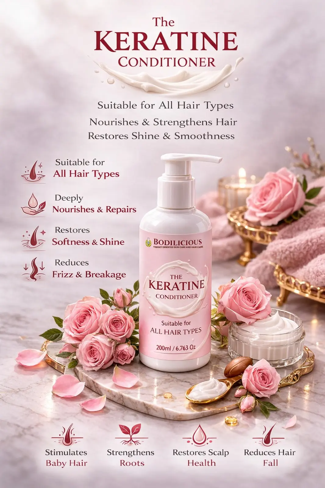 Bodilicious Keratin Enriched Hair Conditioner thumbnail 2