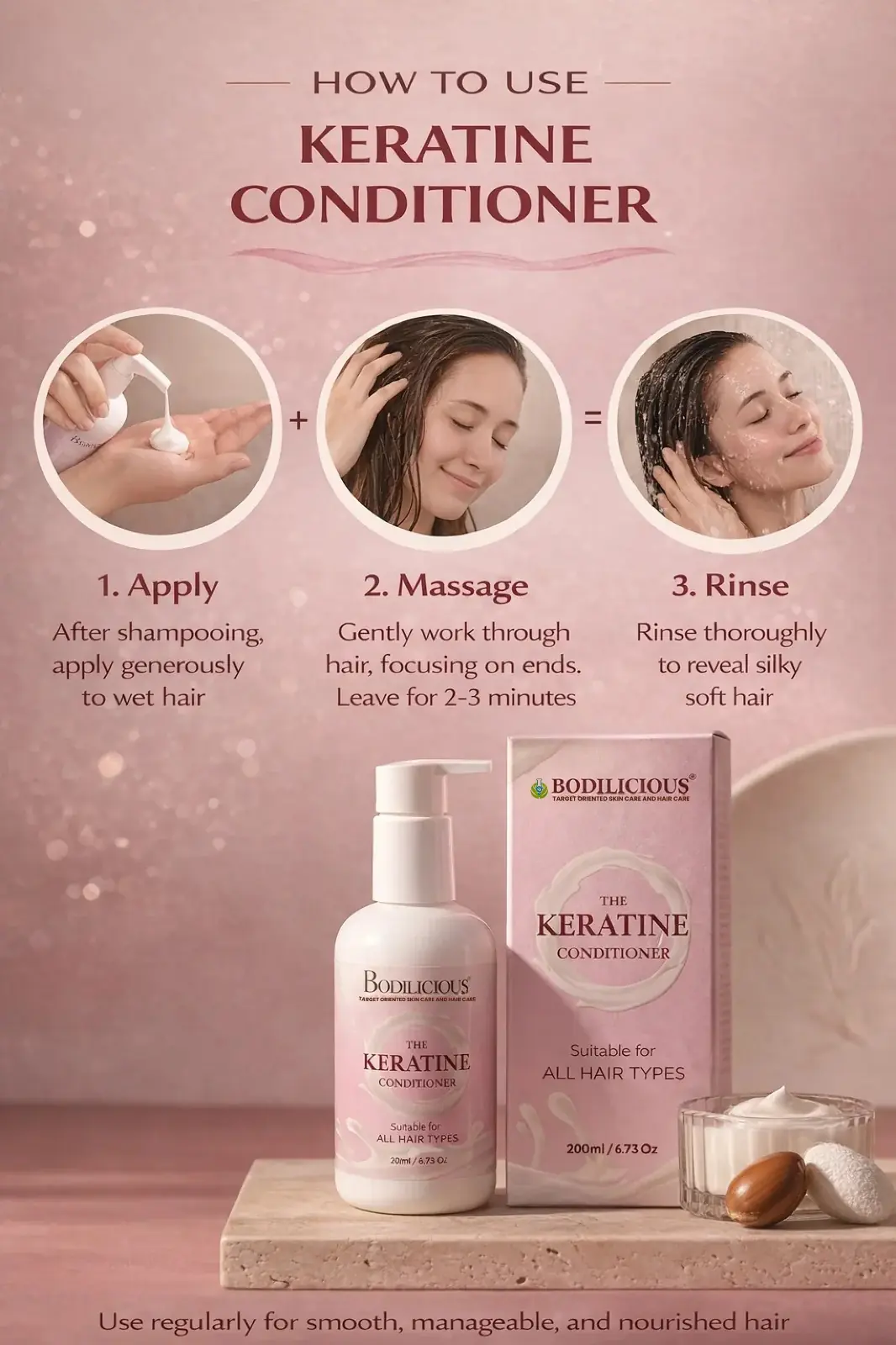 Bodilicious Keratin Enriched Hair Conditioner thumbnail 3