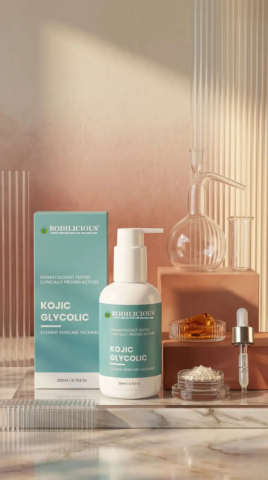 Bodilicious Kojic Glycolic Infused Facewash