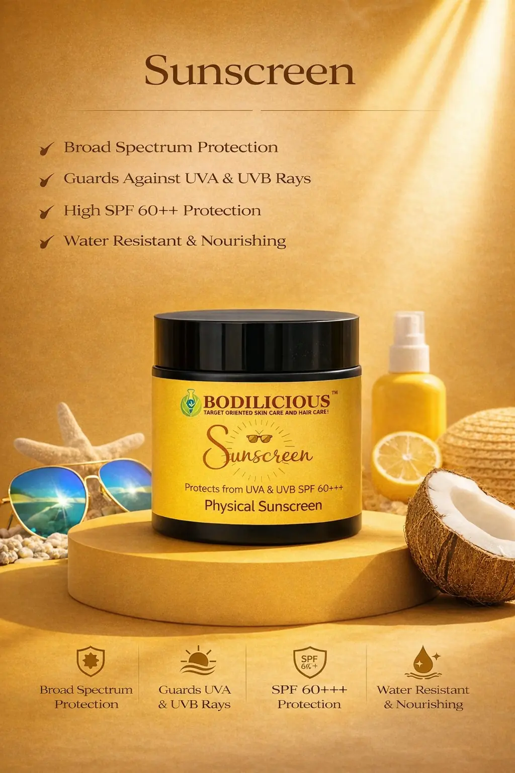 Bodilicious Physical Sunscreen with SPF 50++++ thumbnail 2