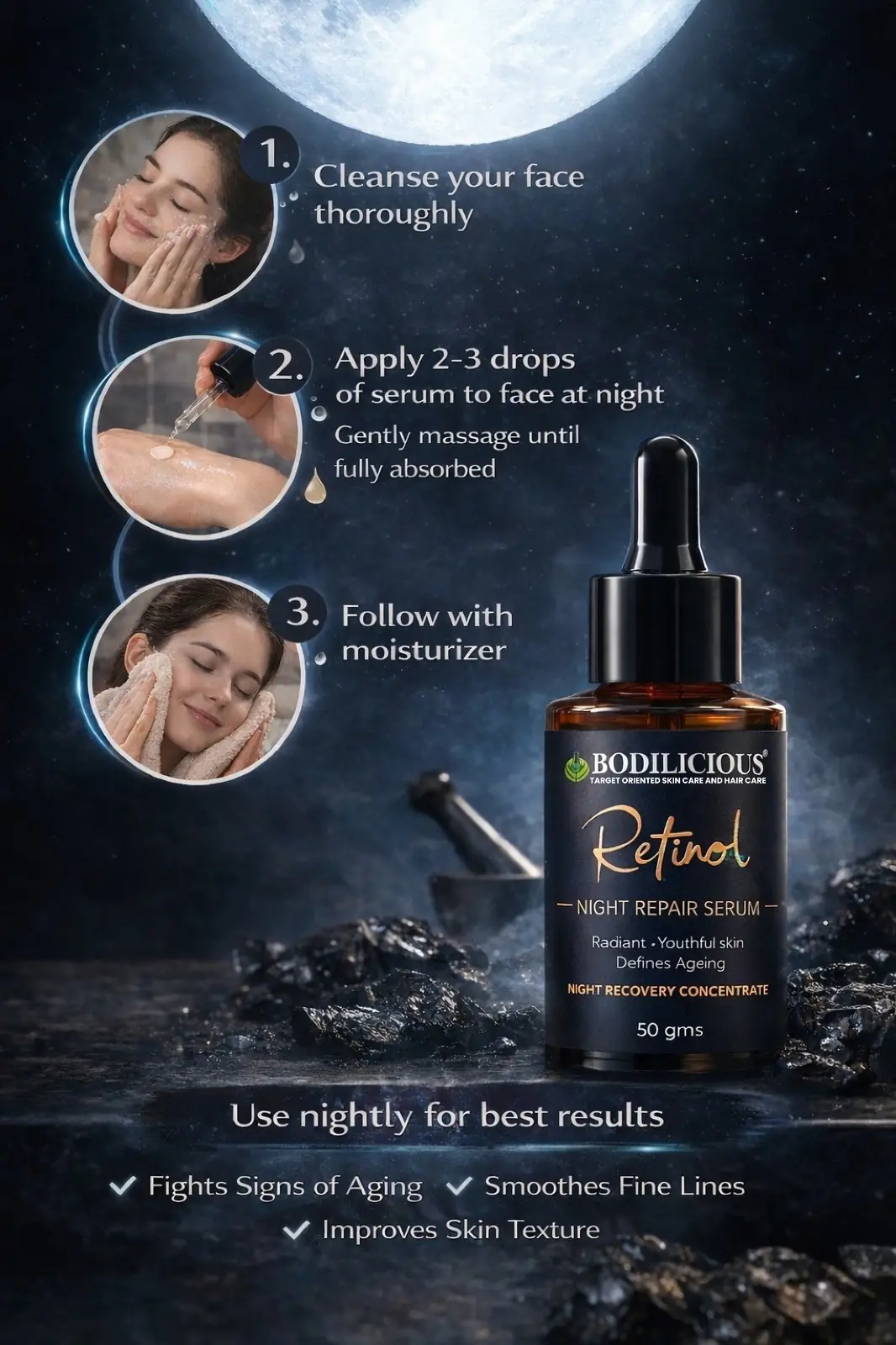 Bodilicious Retinol Night Repair Serum thumbnail 3