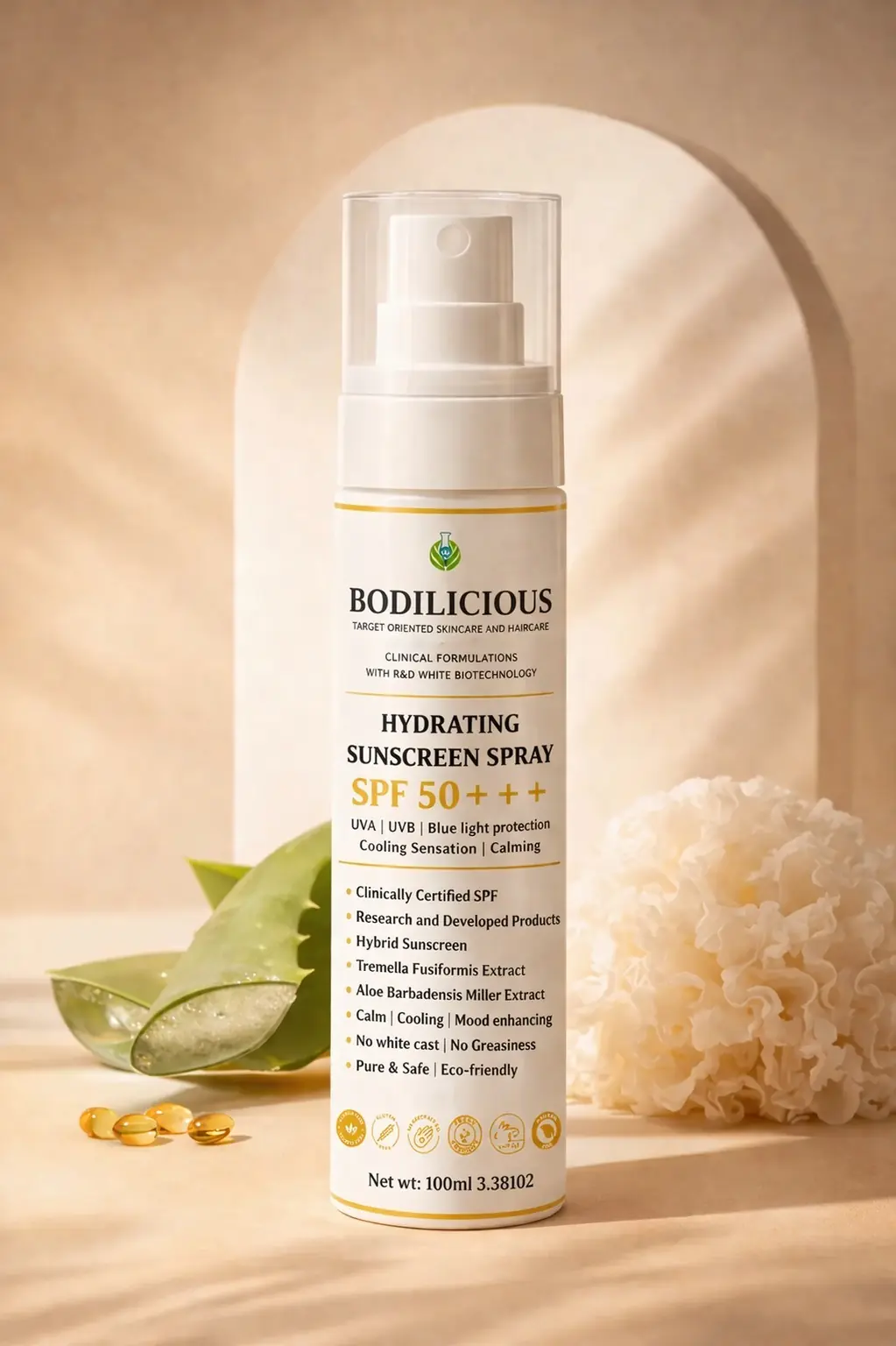 Bodilicious Hydrating Sunscreen Spray SPF 50++++